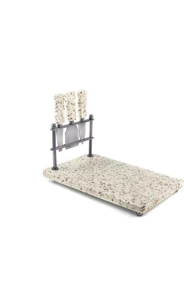 Mikasa Moor Siyah 4 Prç Peynir Servis Seti 33x20x25cm - Image 1