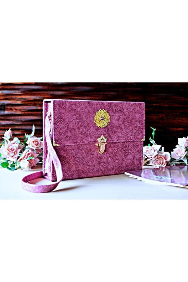 Medrese Kitab Evi Hatim Cüzü Hatim Seti 30 Cüz Cami Boy 35X25 Lila Nubuk Çantalı Kadife Kuranı Kerim Sesli Dinleme - Medrese Kitabevi - Afyon - Image 1