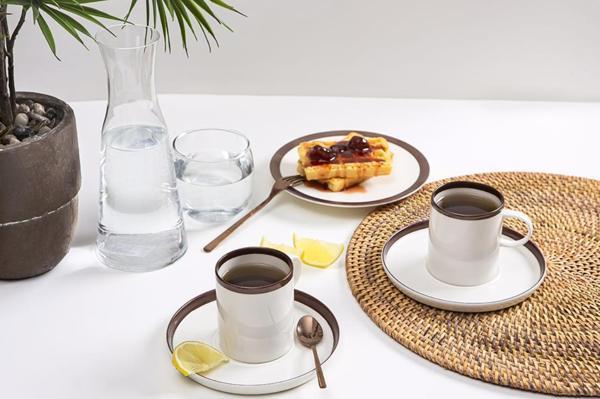 Porland Chopin Bakır Çay Fincan Takımı 4 Parça - Image 1