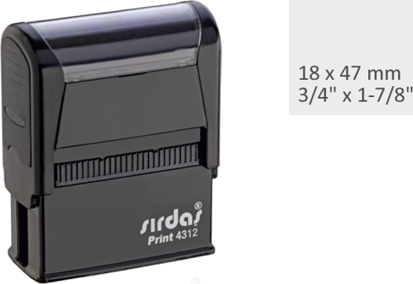 Sırdaş 4314 Standart Boş Kaşe Otomatik 30X70Mm - Image 1