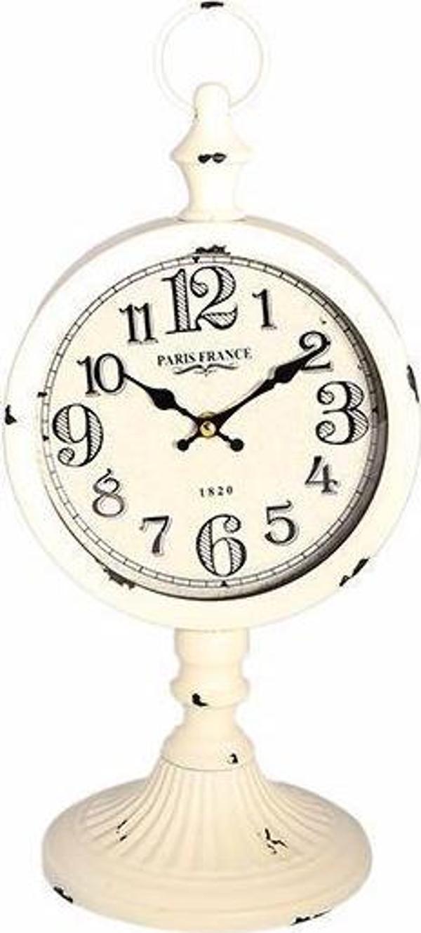 Porland Paris France Beyaz Masa Saati 20,5x17,5x44cm - Image 1