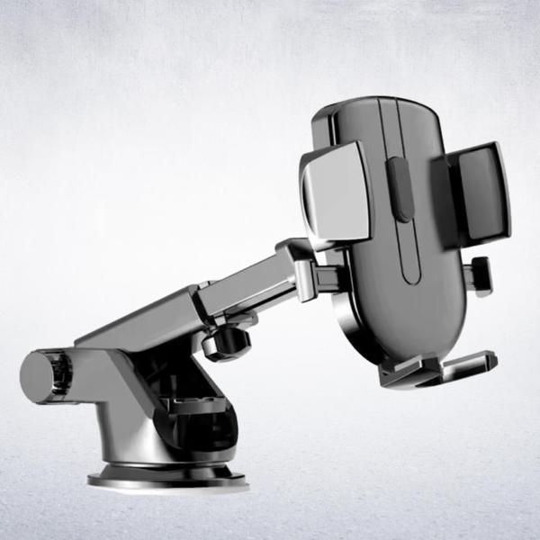 Polham Güçlü Vantuzlu Araç içi Cam ve Torpido Üstü Telefon Tutucu, Uzayabilen, Ergonomik 360 Derece Dönebilen - Image 1