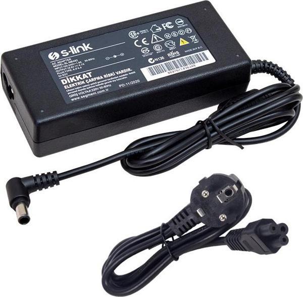 S-Link Sl-Nba82 90W 19.5V 4.7A 6.0-4.4 Notebook Adaptörü Sony Uyumlu - Image 1