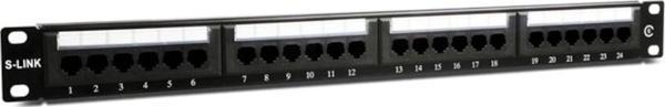 S-Link 24 Lü Utp Cat6 Patch Panel Sl-P624 - Image 1