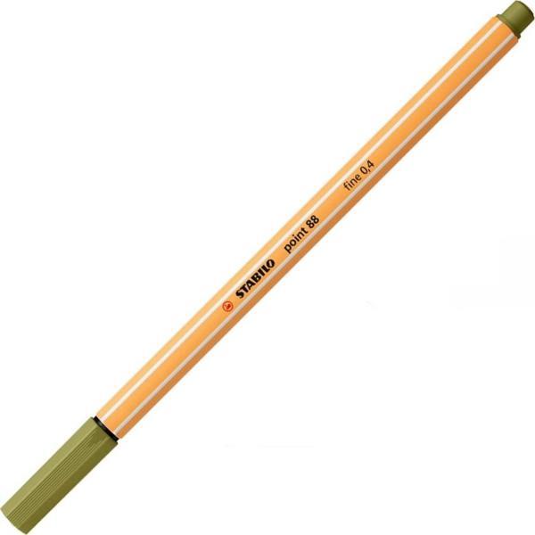 Stabilo Fineliner Point 88 İnce Keçe Uçlu Kalem 88 Point 0.4 Mm Yosun Yeşili 88/35 (10 Lu Paket) - Image 1