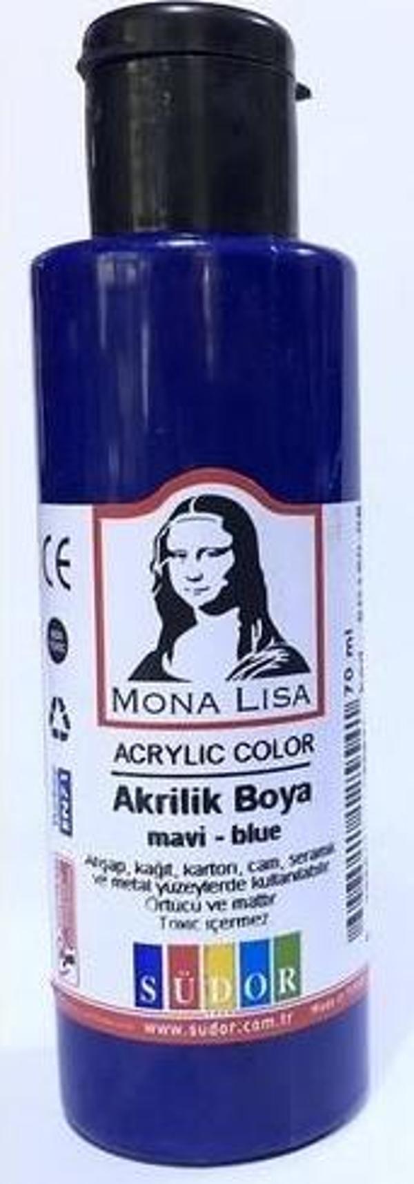 Südor Monalisa Akrilik Boya 70 Ml Prusya Mavi Sd150-06 (12 Li Paket) - Image 1