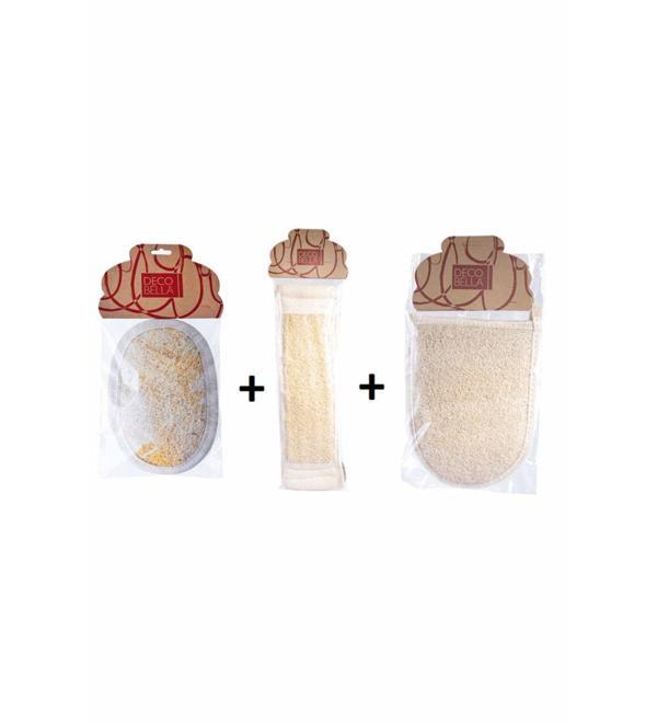 Kabak Organik Banyo Lif Seti Organic Bath Fiber - Image 1