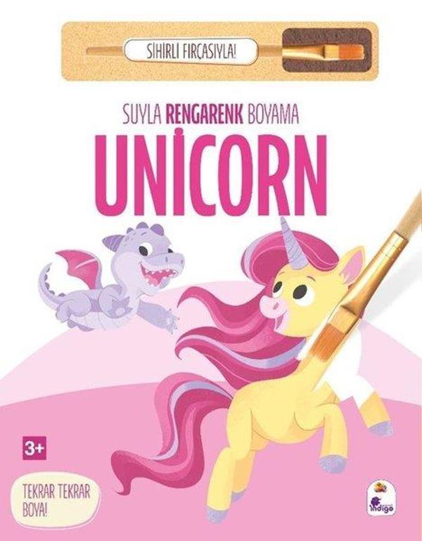Unicorn - Suyla Rengarenk Boyama - Sihirli Fırçasıyla! - İndigo Çocuk - Image 1