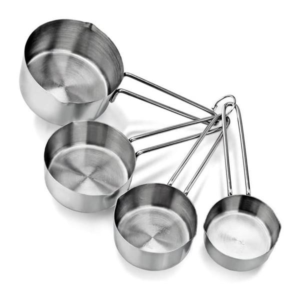 Metal Paslanmaz Ölçü Kaşıkları Ölçek Seti 4 Lü - Image 1