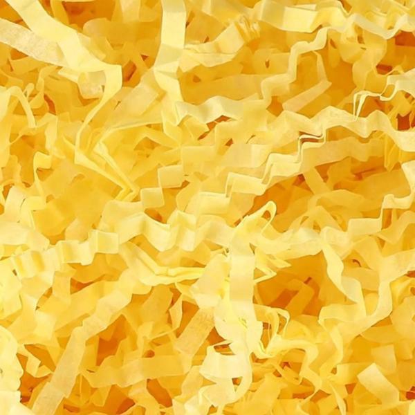 Hediye Zigzag Kırpık Kutu Dolgu Kağıdı 100 GR  Sarı - Image 1