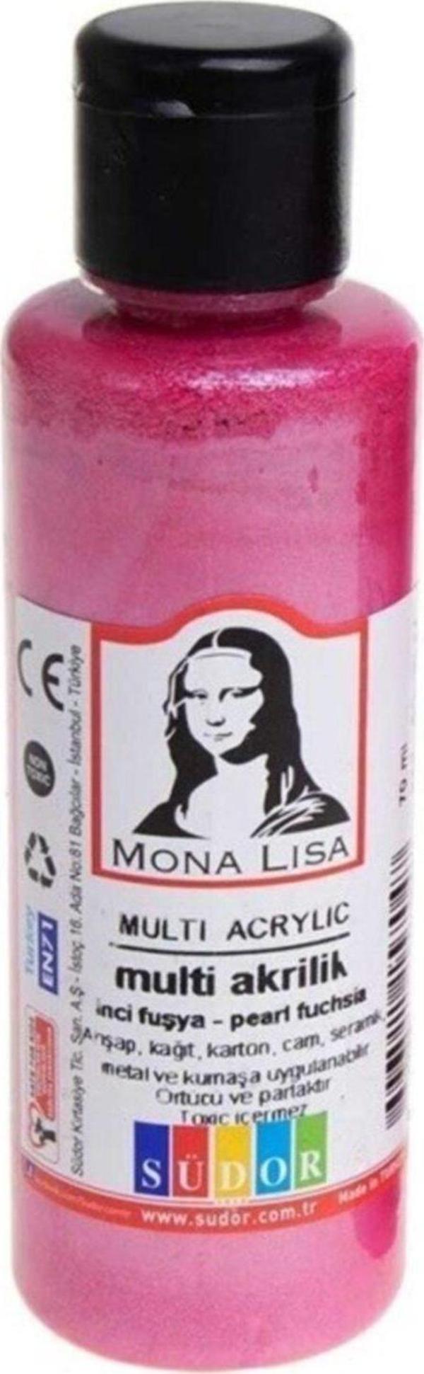 Südor Monalisa Multi Akrilik 70 Ml İnci Pembe Sd160-13 (12 Li Paket) - Image 1