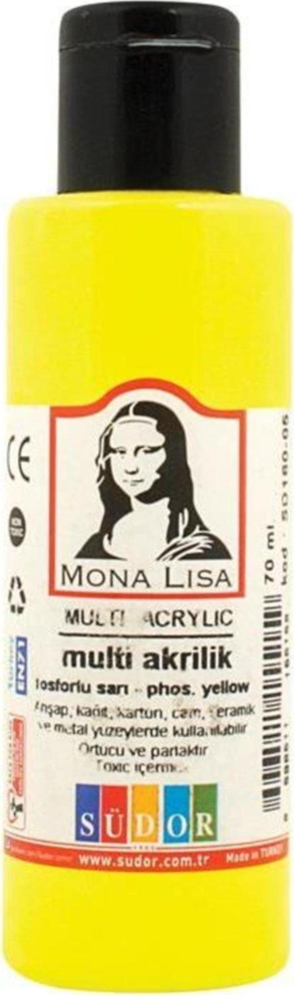 Südor Monalisa Multi Akrilik 70 Ml İnci Sarı Sd160-11 (12 Li Paket) - Image 1