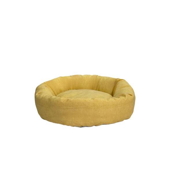 KEDİ VE KÖPEKLER İÇİN SİMİT YATAK SARI - Image 1