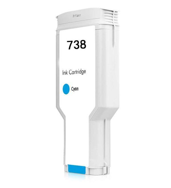 HP 738 498N5AMavi Muadil Kartuş 300ML HP T850, HP T950 - Image 1