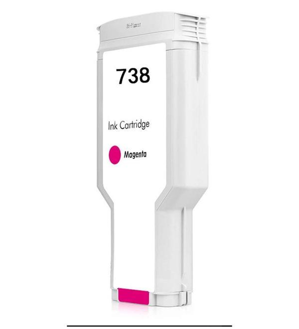 HP 738XL 676M7A Kırmızı Yüksek Kapasiteli Muadil Kartuş 300ML HP T850, HP T950 - Image 1