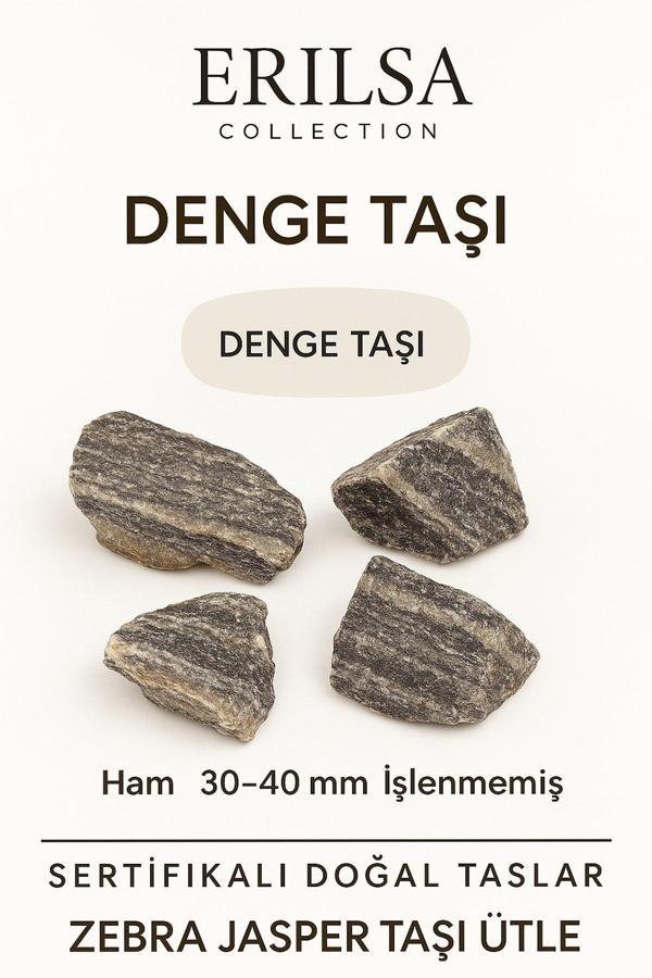 Erilsa Sertifikalı Ham İşlenmemiş Zebra Jasper Taşı Kütle El Taşı Dengeleyici Toprak Enerjisi Ruhsal Güç - Image 1