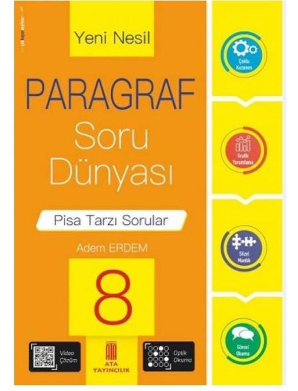 Ata Yayınları 8. Sınıf Yeni Nesil Paragraf Soru Dünyası - Ata Yayıncılık - Image 1