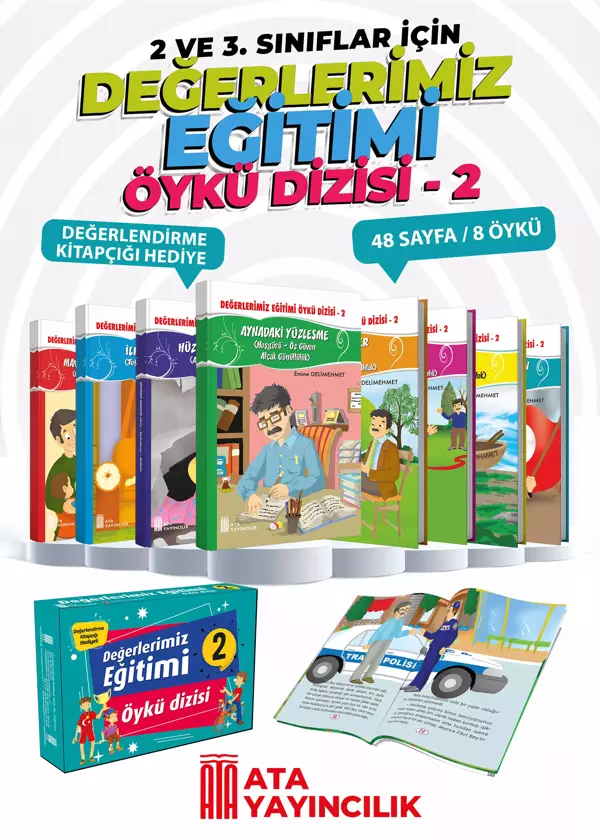 Ata Yayınları Değerlerimiz Öykü Dizisi 2.Seri 8'li Set - Ata Yayıncılık - Image 1