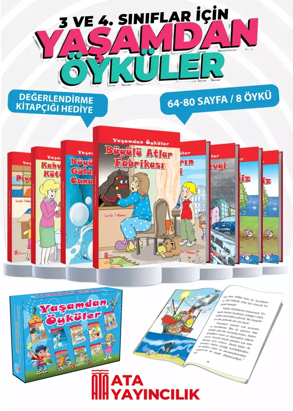 Ata Yayınları Yaşamdan Öykü Dizisi 8'li Set - Ata Yayıncılık - Image 1