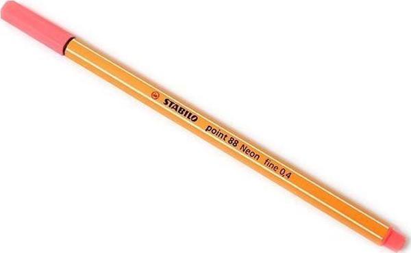 Stabilo Keçe Uç Kalem Fosforlu Kırmızı 88-040 - Image 1