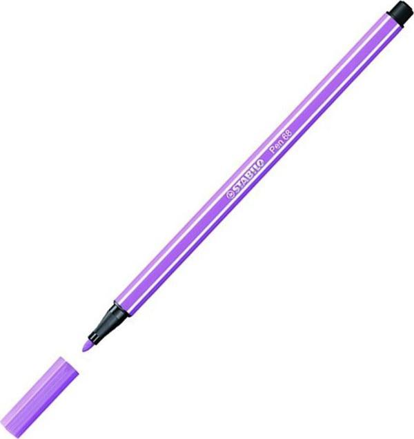 Stabilo Keçe Uçlu Boya Kalemi 1 Mm Açık Lila 68/59 (10 Lu Paket) - Image 1