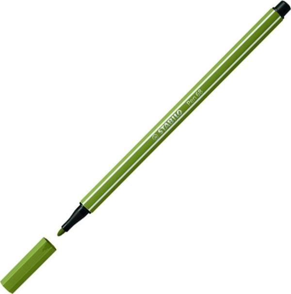 Stabilo Keçe Uçlu Boya Kalemi 1 Mm Bataklık Yeşili 68/37 (10 Lu Paket) - Image 1