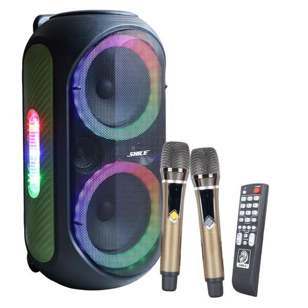 Ayt Shile SL-2012 Taşınabilir Hoparlör El Mikrofonlu Kumandalı Usb Sd Kart Bluetooth Seyyar Amfi Rgb Işıklı Anfi Hoparlö - Image 1