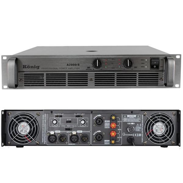 König A-2000 S 4 Ohm 2x980 Watt 2 Kanal Power Amplifier - Image 1