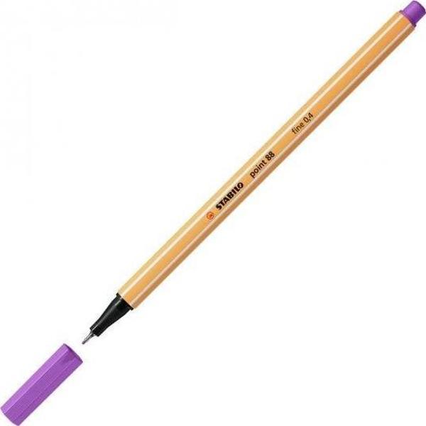 Stabilo Keçe Uçlu İnce Kalem Erik Moru Fine 0,4 Mm 88/60 (10 Lu Paket) - Image 1