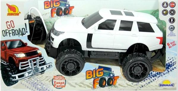 Sunman Oyuncak 1:14 Uzaktan Kumandalı Araba Big Foot Usb Şarjlı Jeep 34 cm Işıklı S01040012 (Karışık Renk 1 Adet) - Image 1
