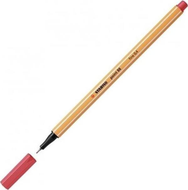 Stabilo Keçe Uçlu İnce Kalem Pas Kırmızısı Fine 0,4 Mm 88/47 (10 Lu Paket) - Image 1