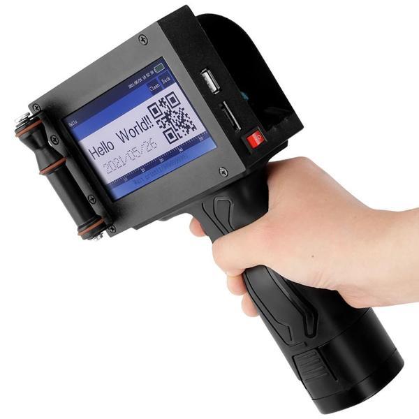 Ayt Powermaster PM-10878 4.3 İnç Dokunmatik Ekranlı Şarjlı Endüstriyel El Tipi Portatif Mürekkep Yazıcı - Image 1