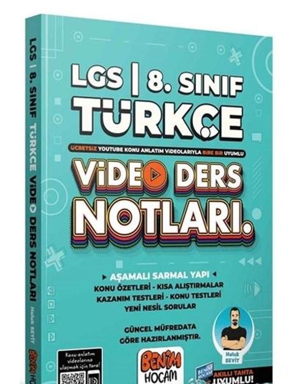 LGS 8. Sınıf Türkçe Video Ders Notları Benim Hocam Yayınları - Benim Hocam Yayınları - Image 1