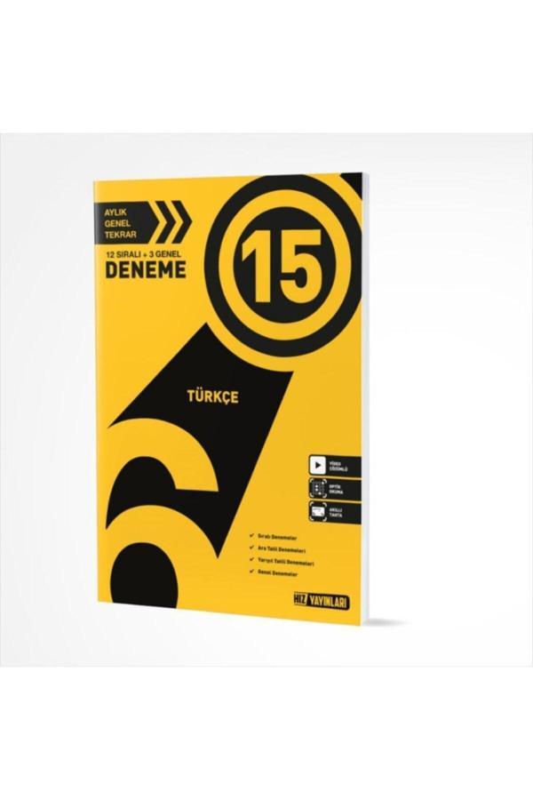 Hız Yayınları 6. Sınıf Türkçe 15 Deneme - Hız Yayınları - Image 1