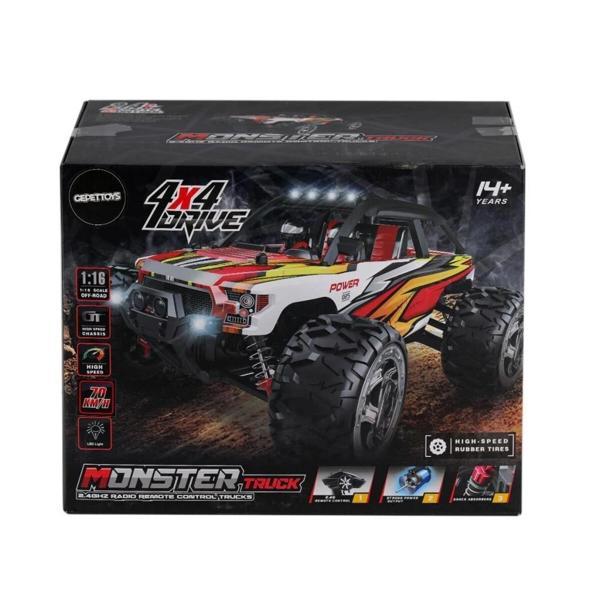 Nessiworld 866-1612 1:16 Kumandalı 70 km/h Monster Truck 4x4 - Image 1