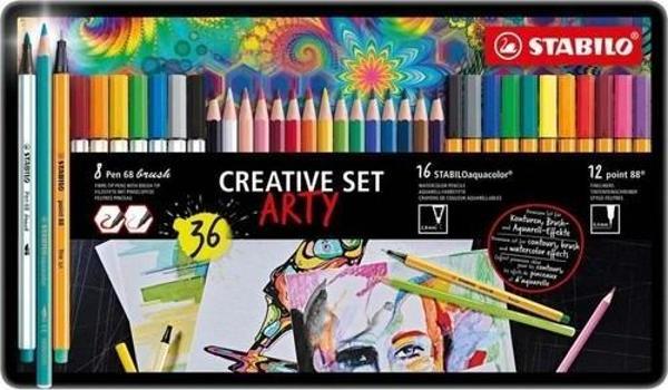 Stabilo Kreatif Set Arty 36 Renk Metal Kutu 87/3193 - Image 1