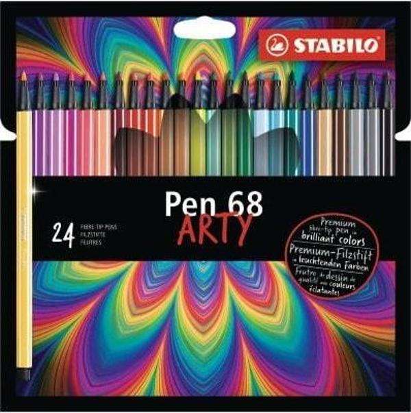 Stabilo Pen 68 Arty Keçe Uçlu Boya Kalemi 24 Renk Yeni 6824-1-20 - Image 1