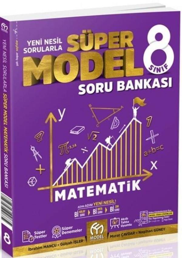 8. Sınıf Matematik Süper Model Soru Bankası - Model Eğitim Yayınları - Image 1