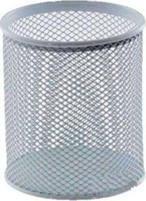 Temat Kalemlik Yuvarlak Metal Perforeli Gümüş 300 - Image 1