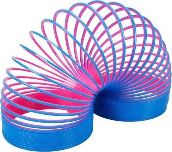 Sunman Oyuncak Rainbow Çift Renkli Stres Yayı S03011028 (Karışık Renk 1 Adet) - Image 1