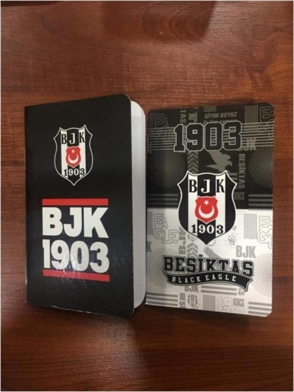 Timon Beşiktaş Bloknot 8X13Cm Çizgili Karton Kapaktel Dikişli 463746 (68 Li Paket) - Image 1