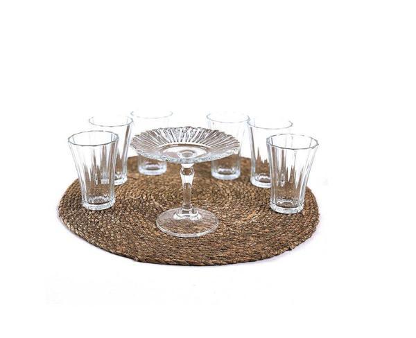 Paşabahçe diamond kahve yanı su bardağı - 7 prç. kahve sunum seti takımı - Image 1