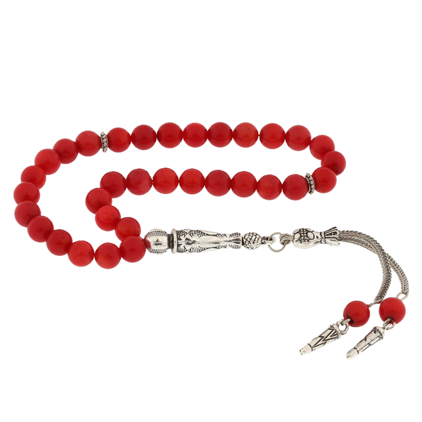 ​Doğaltaş Metal Püsküllü Jasper Taşı Tesbih - Image 1