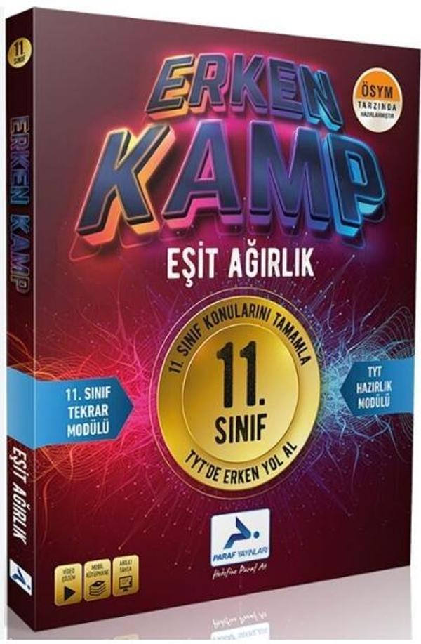 Paraf Yayınları 11. Sınıf Eşit Ağırlık Erken Kamp Tekrar Modülü - PRF Paraf Yayınları - Image 1