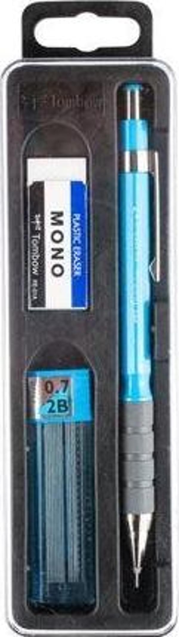 Tombow Versatil Kalem Sh-300 Grip 0.7 Mm Plastik Kutulu Set Mavi - Image 1