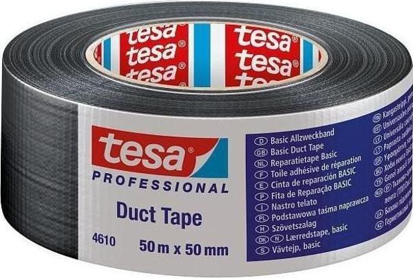 Tesa Pe Kaplı Duct Bant 27 Mesh Gri Tamir Bandı 50Mm X 50 Metre 74613 - Image 1