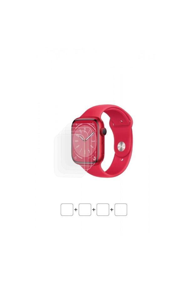 Watch 45mm  UyumluSeries 8 Akıllı Saat Ekran Koruyucu Darbe Emici Poliüretan Film - Image 1