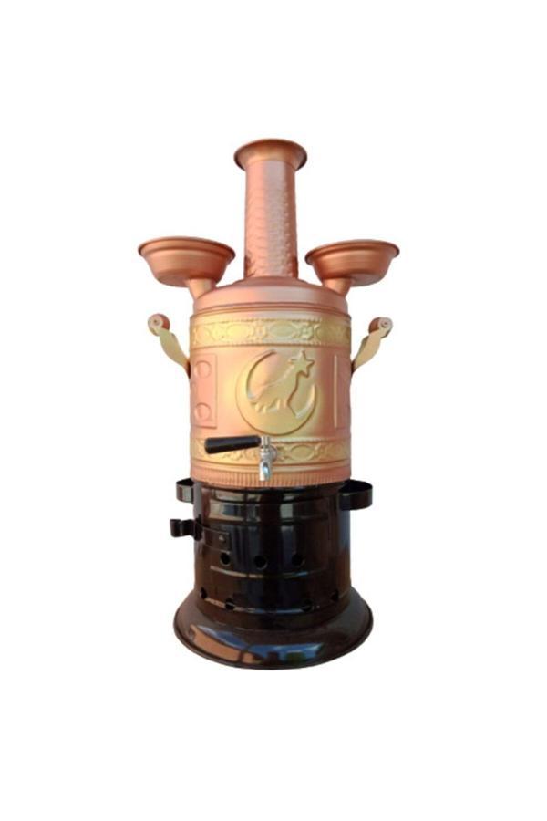 Kıvraklar Bakır Semaver 5 Lt Hilal Ve Bozkurt - Image 1
