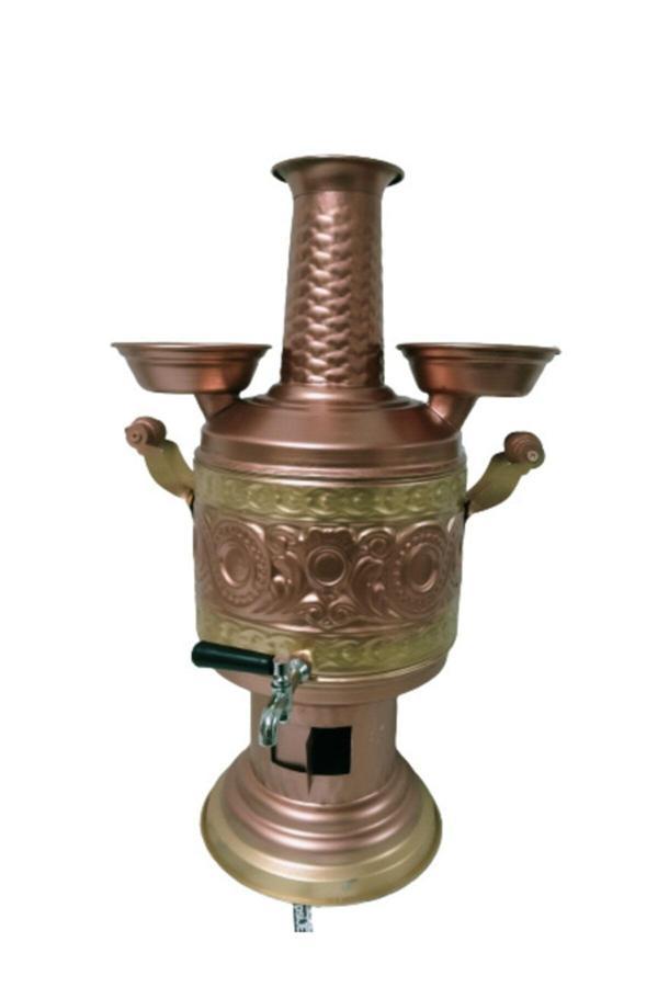 Kıvraklar Bakır Semaver Işlemeli 5 Litre - Image 1