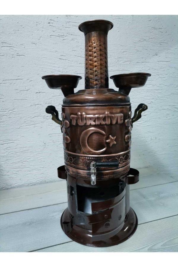Hk Tedarik Bakır Semaver Sobali Odunlu - Image 1